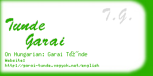 tunde garai business card